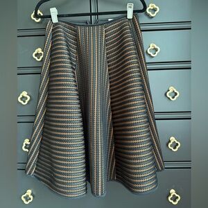 H&M Black and Tan Striped Dress, size 10